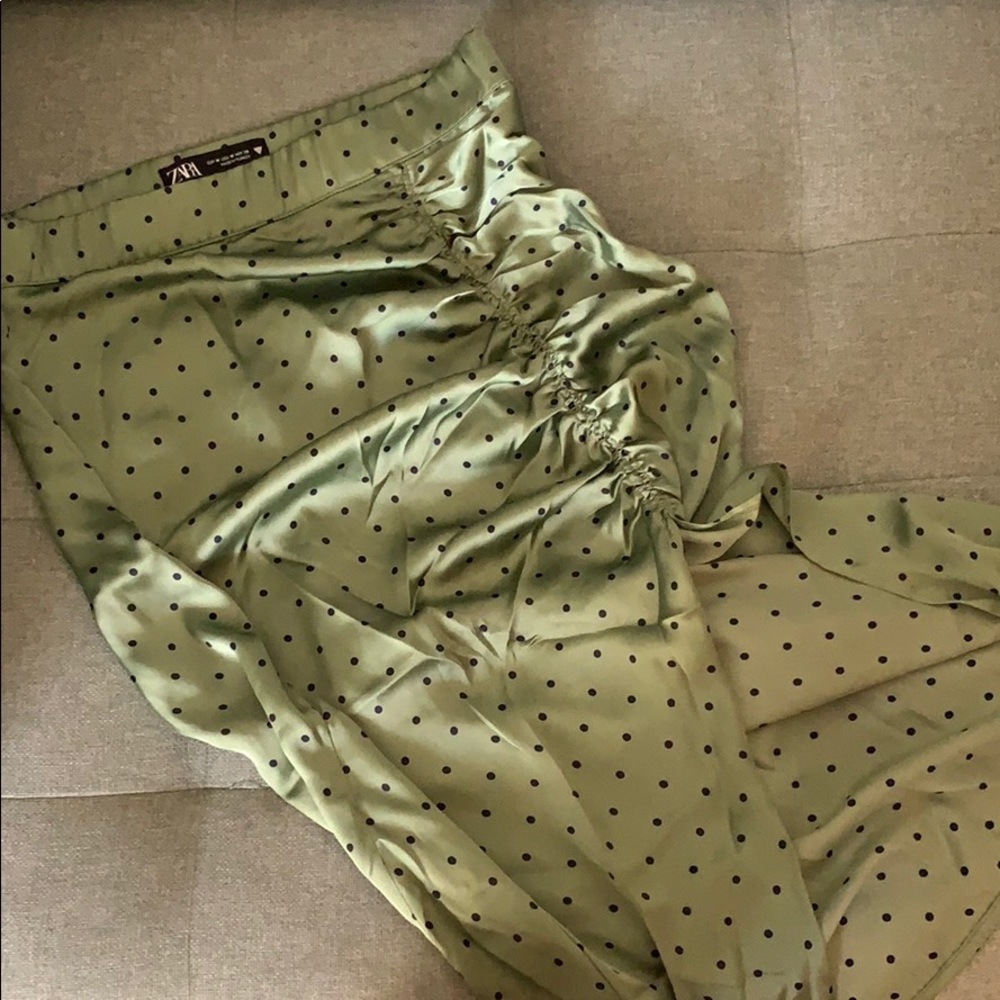 Green and Navy Blue Skirt